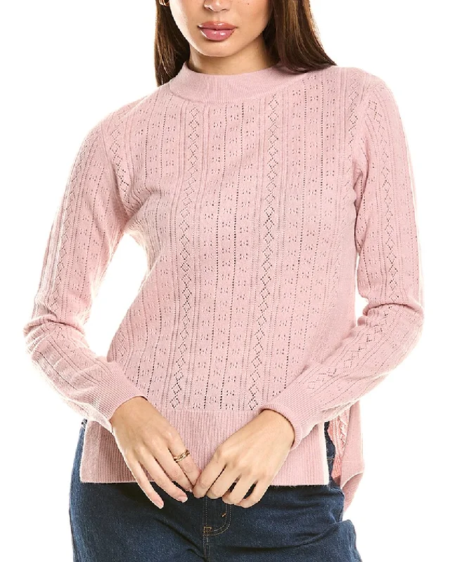 New Season Series Malo Cashmere Pointelle Wool & Cashmere-Blend Sweater