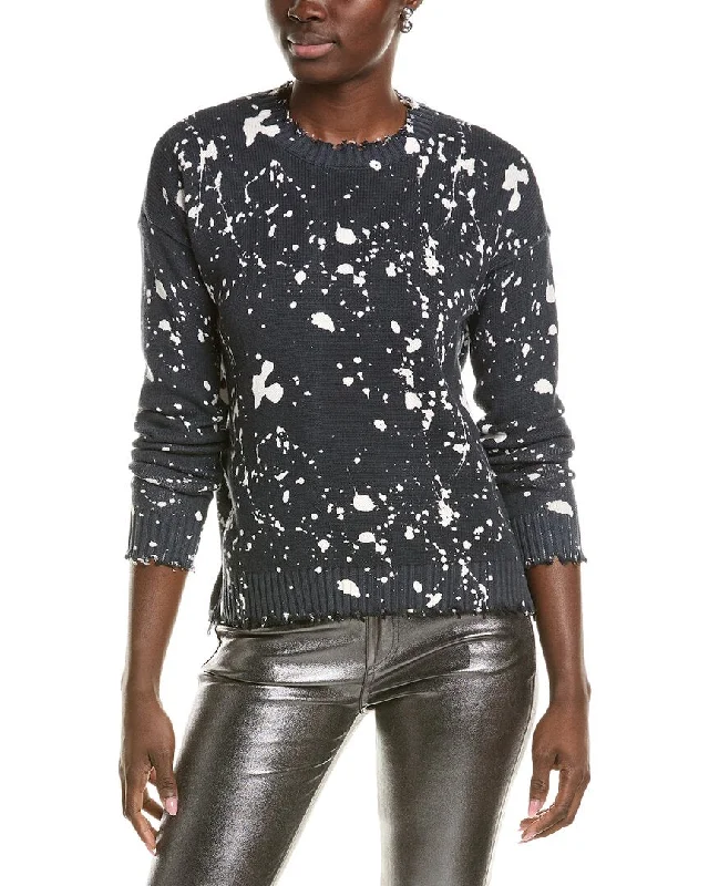 Lively And Youthful Minnie Rose Splatter Cashmere-Blend Sweater