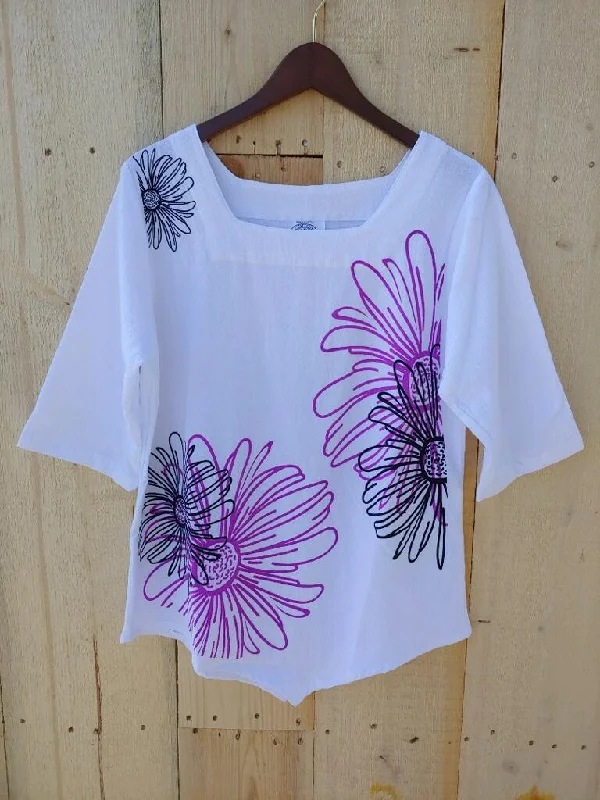 Personalized Design Floral Abstract  Sale 100% Cotton Gauze