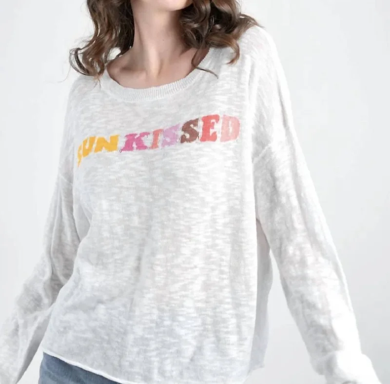 Bright Colors Sunkissed Sweater In Mango
