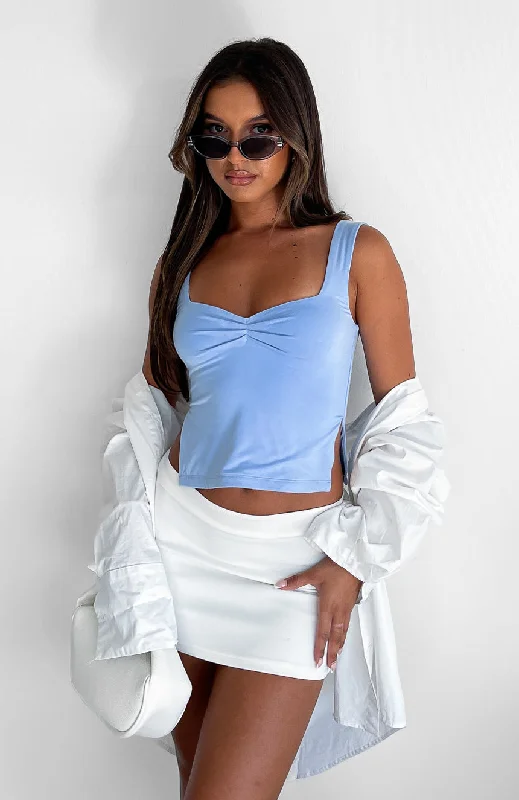 Versatile Items Taking Off Top Baby Blue