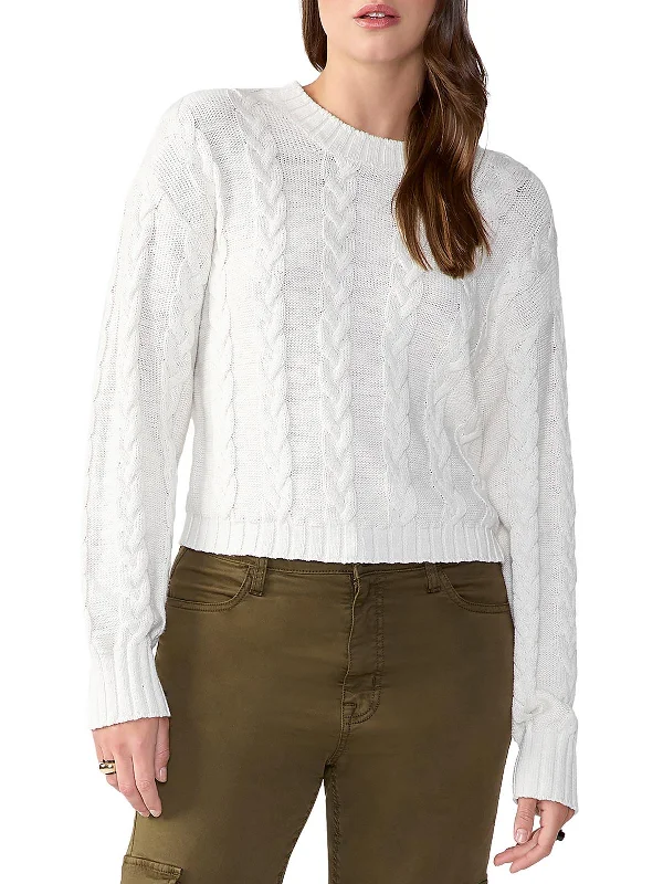 Classic Color Womens Cotton Knit Pullover Sweater