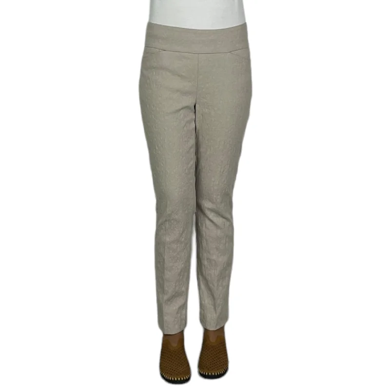 Exquisite Craftsmanship JACQUARD BACK SLIT TECHNO ANKLE PANT