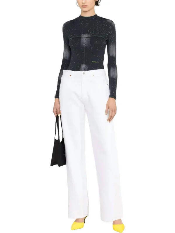 Multifunctional Style Annina Jeans In Seashell