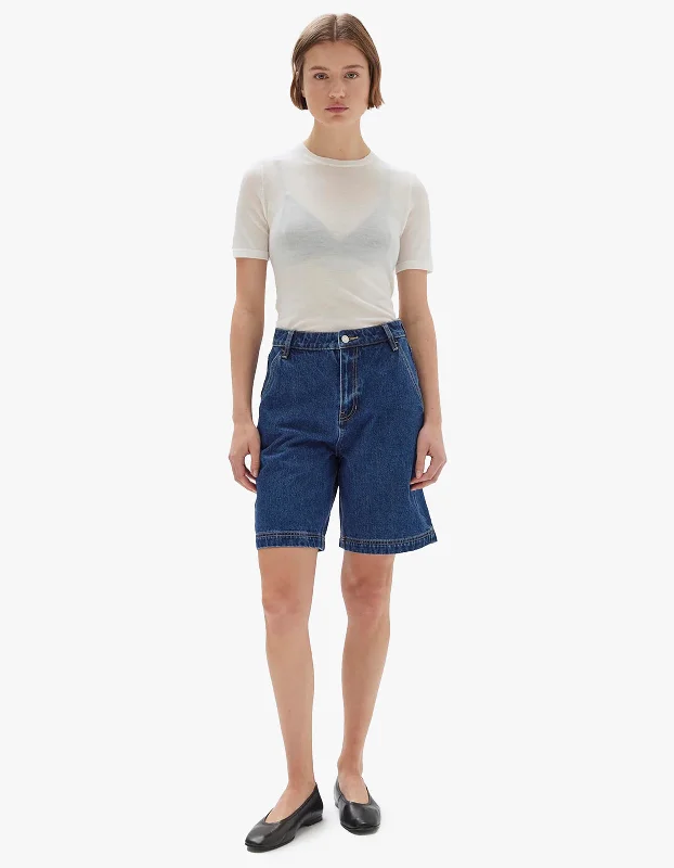 Sports And Leisure Longline Denim Short - Heritage Blue