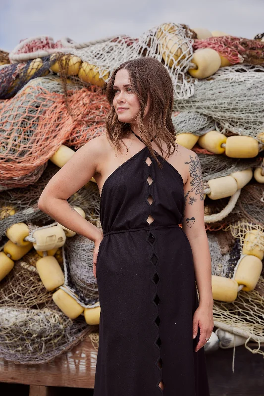 Double-sided Wear Black Cessa Ligo Dress