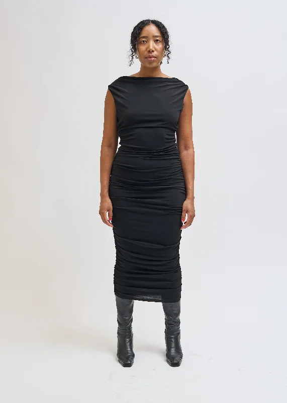 Elegant And Charming Black Eva Dress