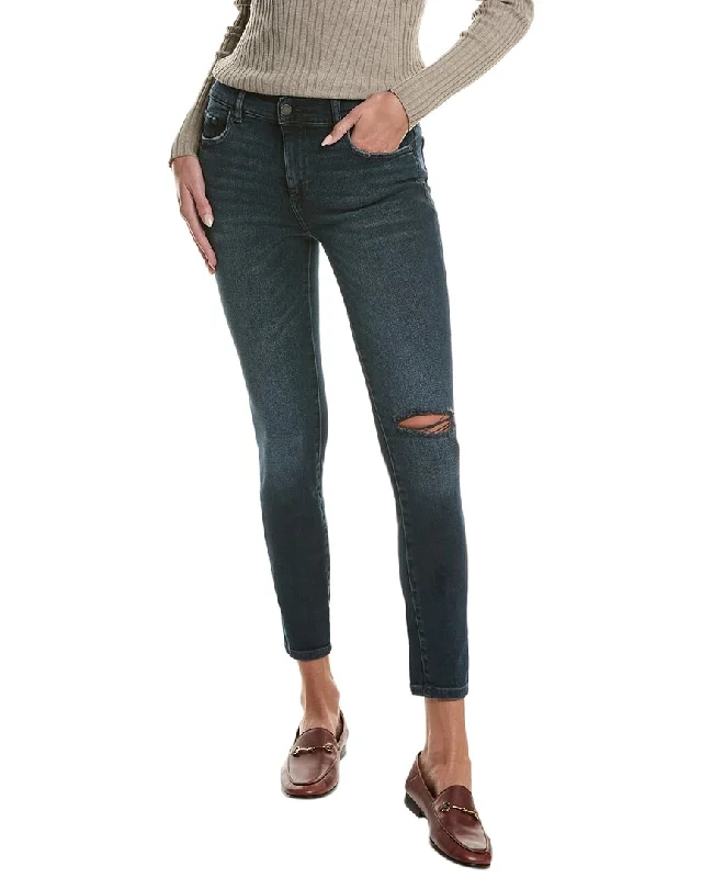 Celebrity Picks DL1961 Florence Skinny Dark Creek Busted Mid-Rise Instasculpt Ankle Cut Jean