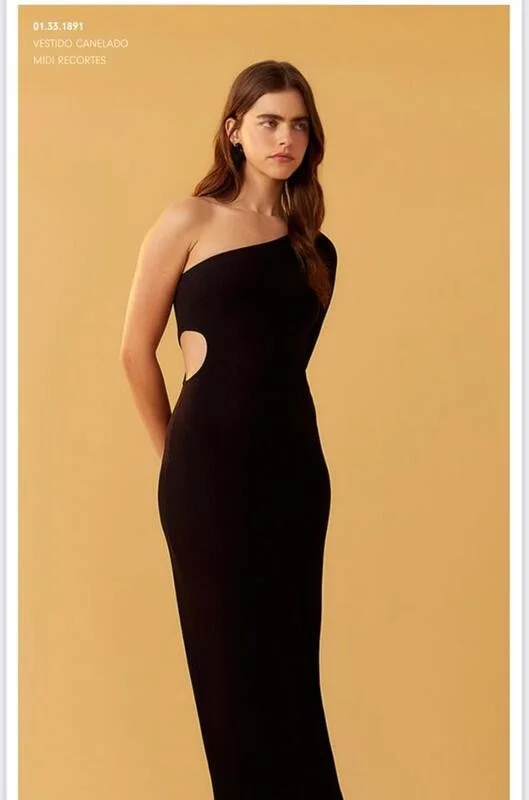 Feminine Charm Dress To Clothing Women's Dres Midi Recortes Un Hombro