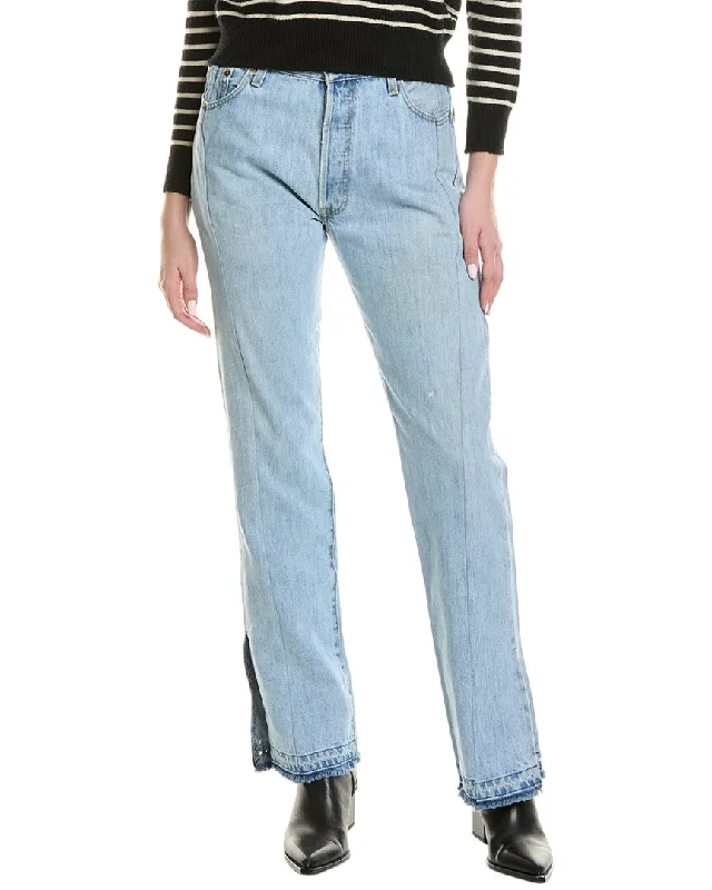Elegant Design EB DENIM Vintage Unraveled Vintage Blue Jean