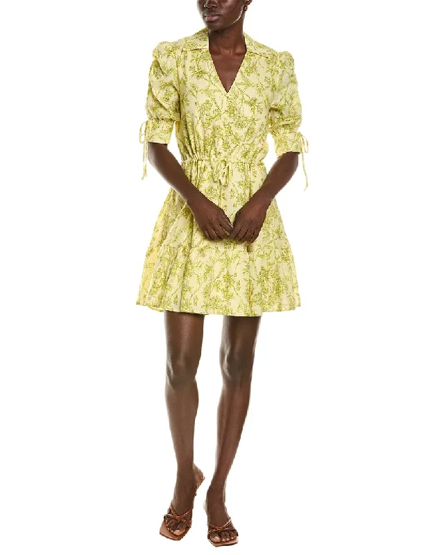 Boutique Recommendation Hutch Grant Linen-Blend Shirtdress