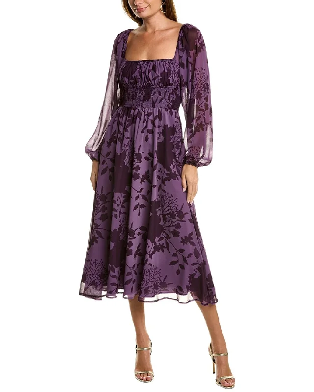 Double-sided Wear Hutch Phoenix Midi Dress