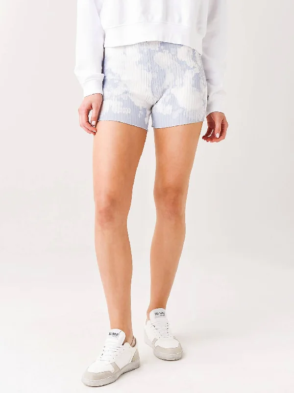 Romantic Data Ibiza Biker Short In Crystalline Splatter