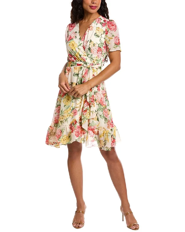 Personalized Outfit London Times Chiffon Faux Wrap Dress