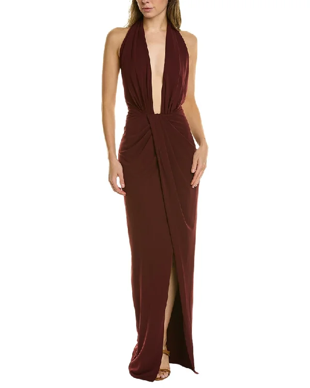 Embroidered Letters Nicholas Amrita Gown