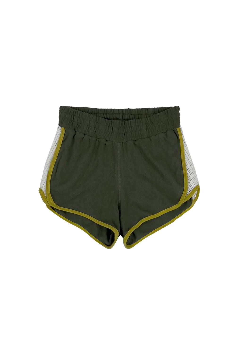 Personalized Wear Olive Green Yarrow Mesh Track Short