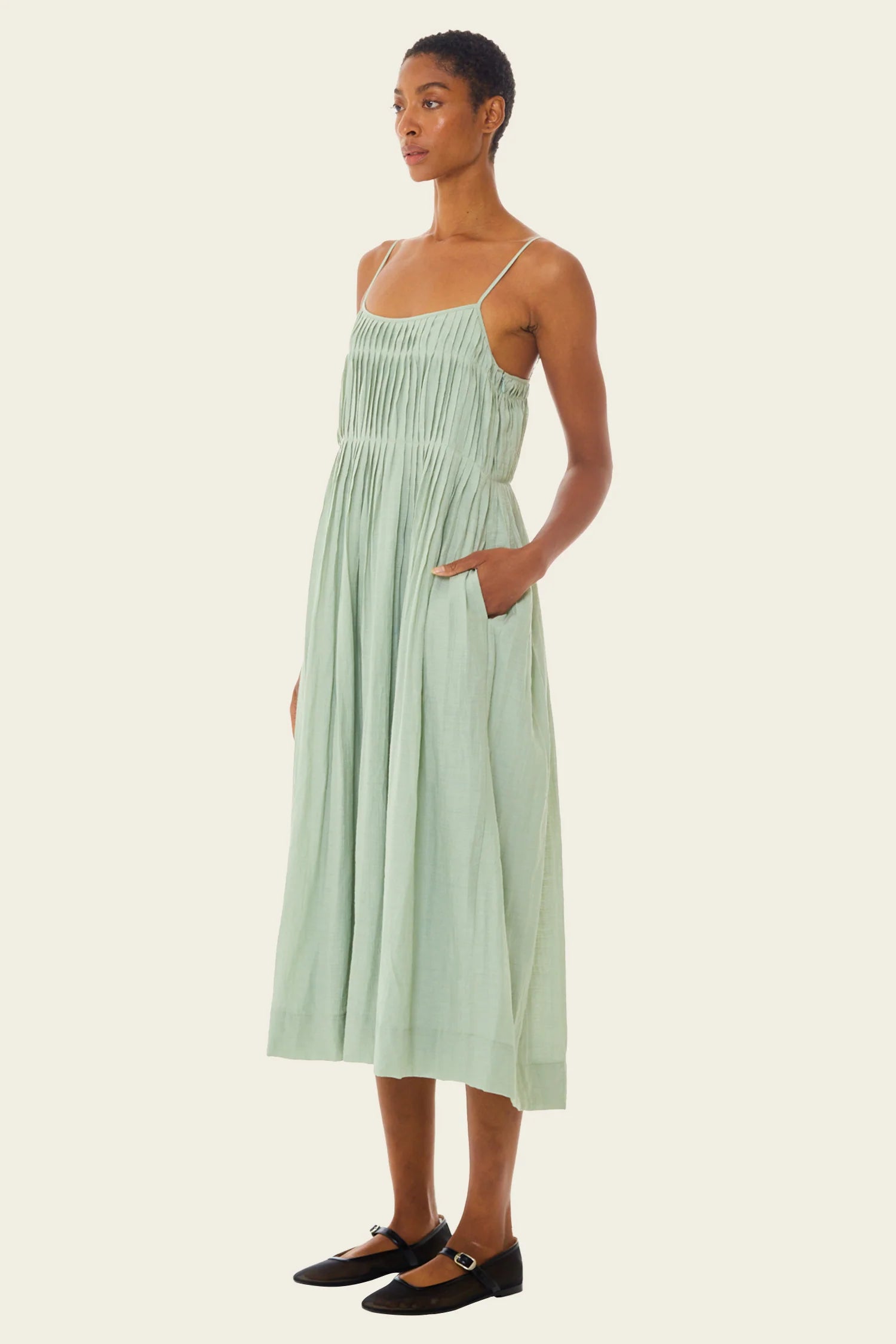 European Plan Sea Foam Juliet Midi Dress