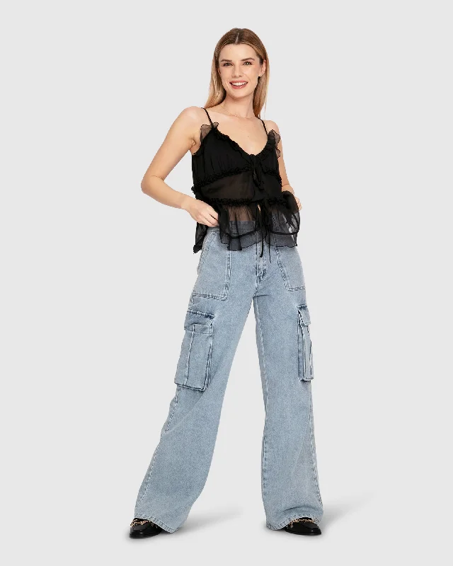 Tropical Style Southern Nights Cargo Jean