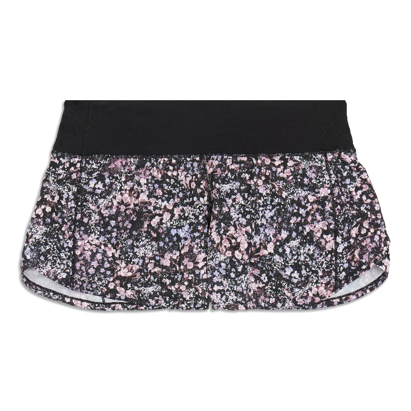 Embroidery Design Speed Up Mid Rise Short - Resale