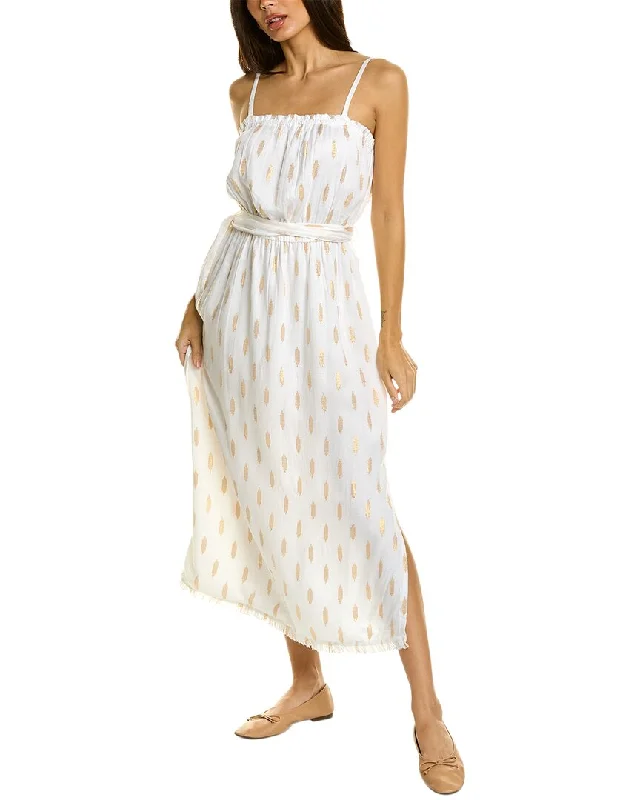 Unique Prints Splendid Leslie Lurex Midi Dress
