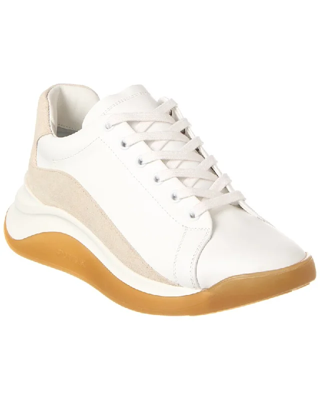 Lively And Youthful Sportmax Vada Leather & Suede Sneaker