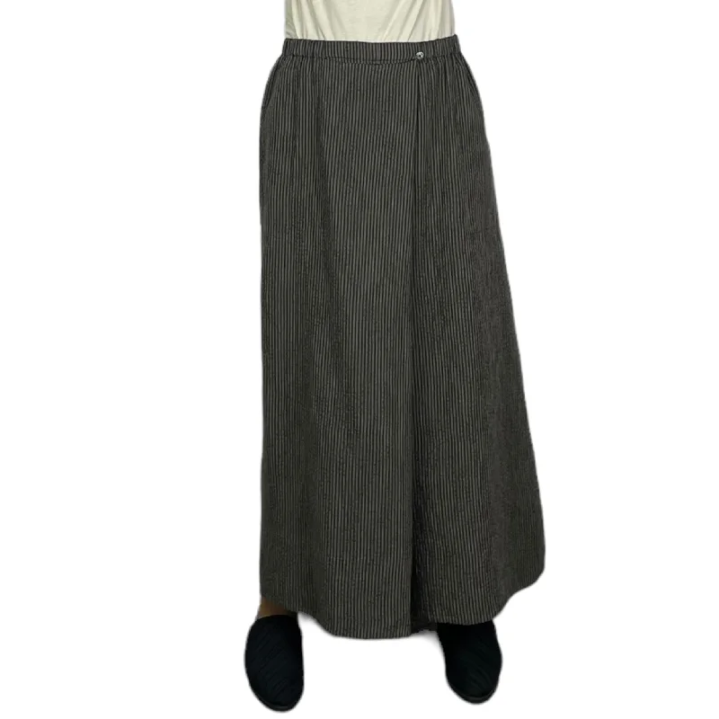 Perfect Tailoring HANDLOOM PINSTRIPE KANTHA WRAP WIDE PANT