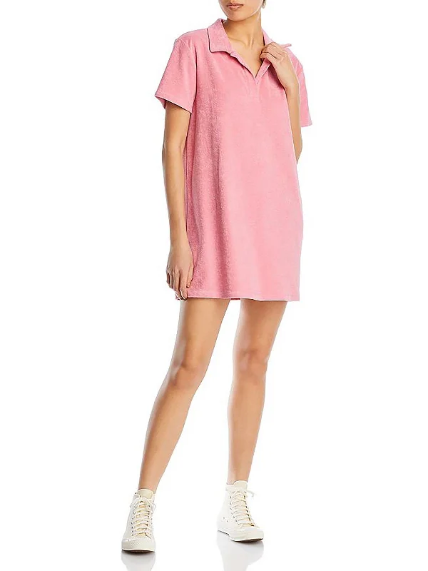 Soft And Comfortable Womens Polo Mini Shirtdress