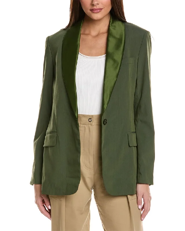 End Of The Year 3.1 Phillip Lim Shawl Lapel Wool-Blend Blazer