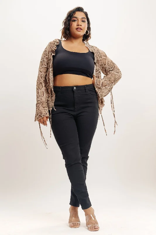Basic Version Black Skinny Curve Jeans