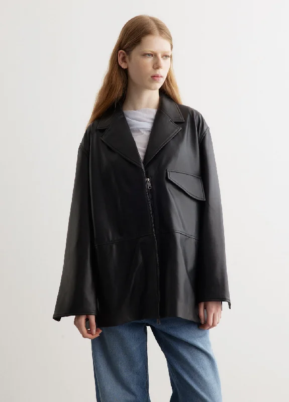Avant-garde Design Charli Leather Jacket