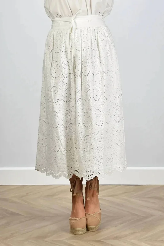 Comfortable Mind Clarabella Skirt In Pristine