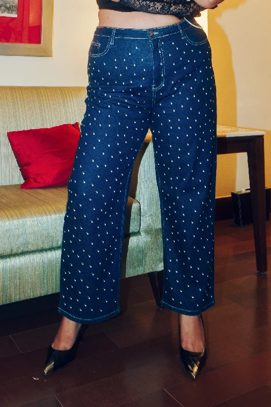 New Products Embellished Good Icon Straight Jeans
