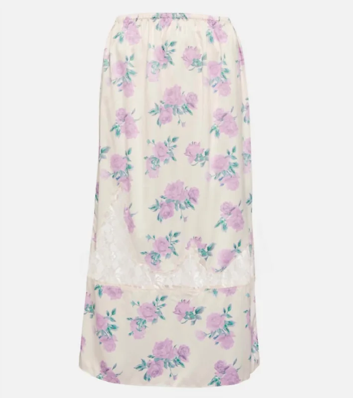 Fashionable And Versatile Fayette Skirt In Mauve Rose