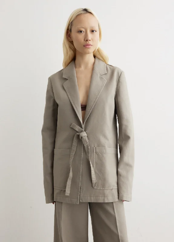 Fashion Innovation Garment Dyed Cotton Blazer