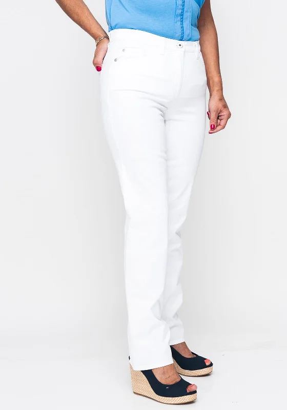 Cute Design Gerry Weber Romy Regular Length Straight Leg Jeans, White