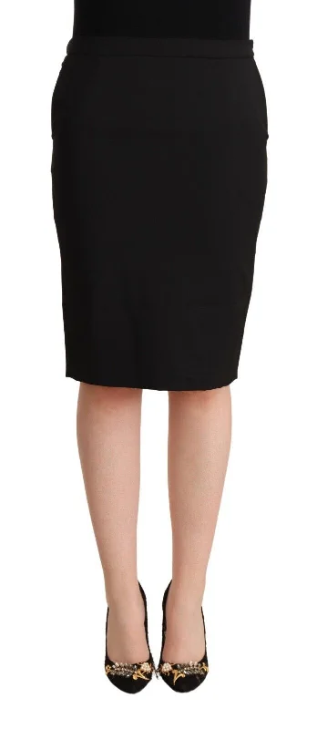 Basic Version GF Ferre  Pencil Knee Length Straight Women's Skirt