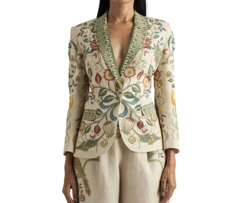 Personalized Design Gracie Jacket In Green Parrot