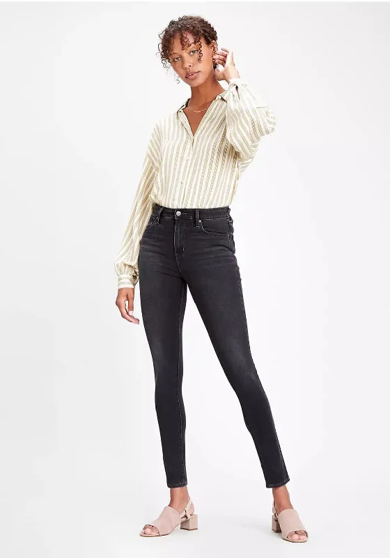 European Plan Levis® 721™ High Rise Skinny Jeans, Shady Arces-Black 0274