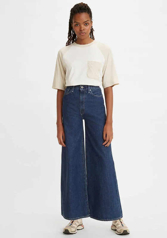 Avant-garde Design Levis® Made & Crafted® Full Flare Jeans, Orbit Rinse Blue 0000