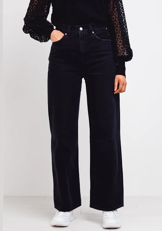 End Of The Year Levis® Ribcage Wide Leg Jeans, Black 0007