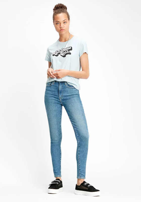 Breathable Design Levis® Womens Mile High Super Skinny Jeans, Better Safe than Sorry Medium Indigo 0126