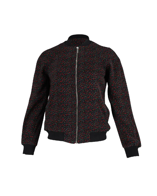 Comfortable Series Michael Kors Bomber Jacket in Floral Print Polyester