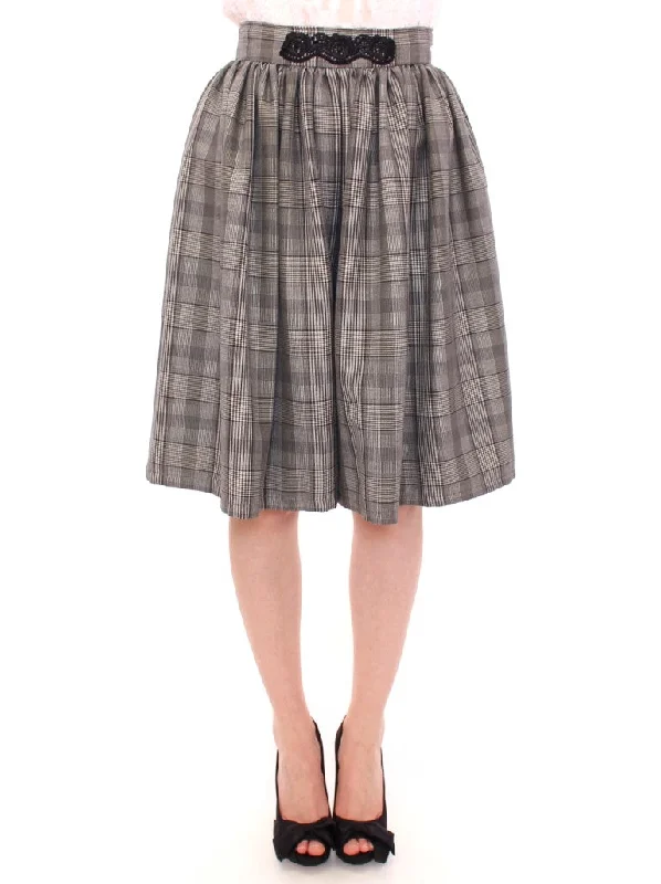 Personalized Series NOEMI ALEMÁN  Checke Wool Shorts Women's Skirt