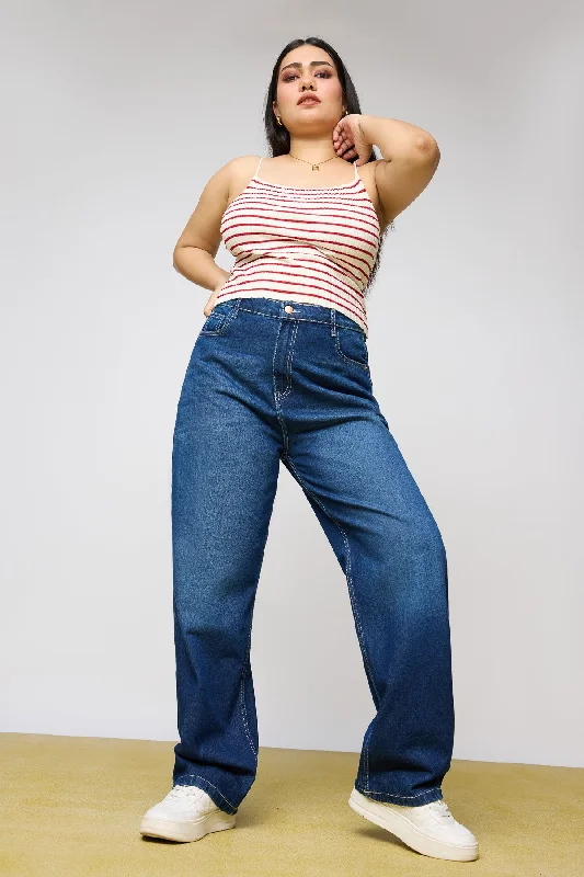 Modern City Perennial Blue Straight Leg Jeans
