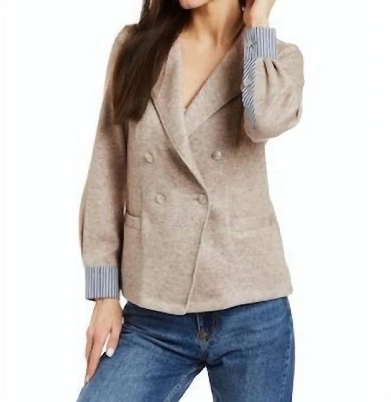 Fashionable In The Times Phia Jacket In Camel