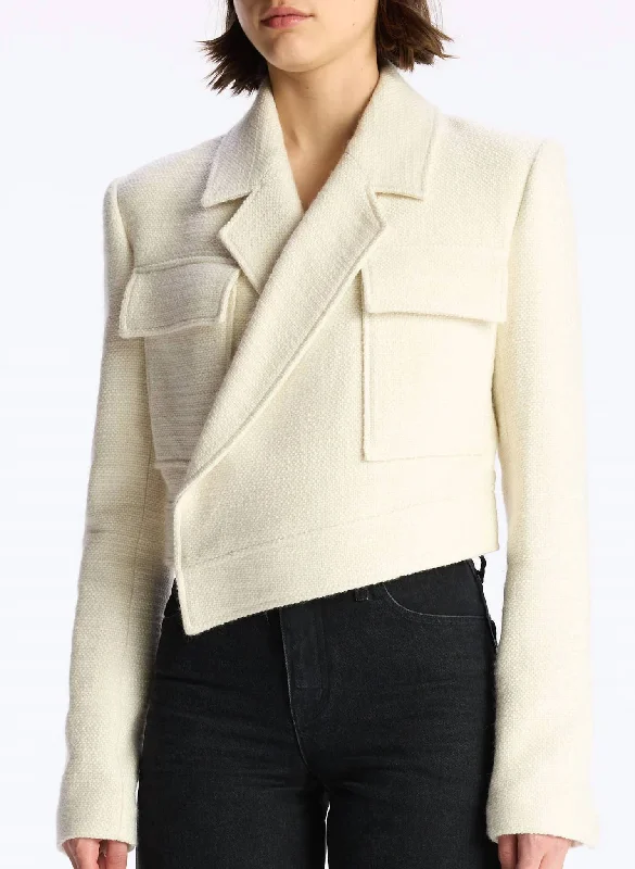 Personalized Series Reeve Jacket In Buttercream