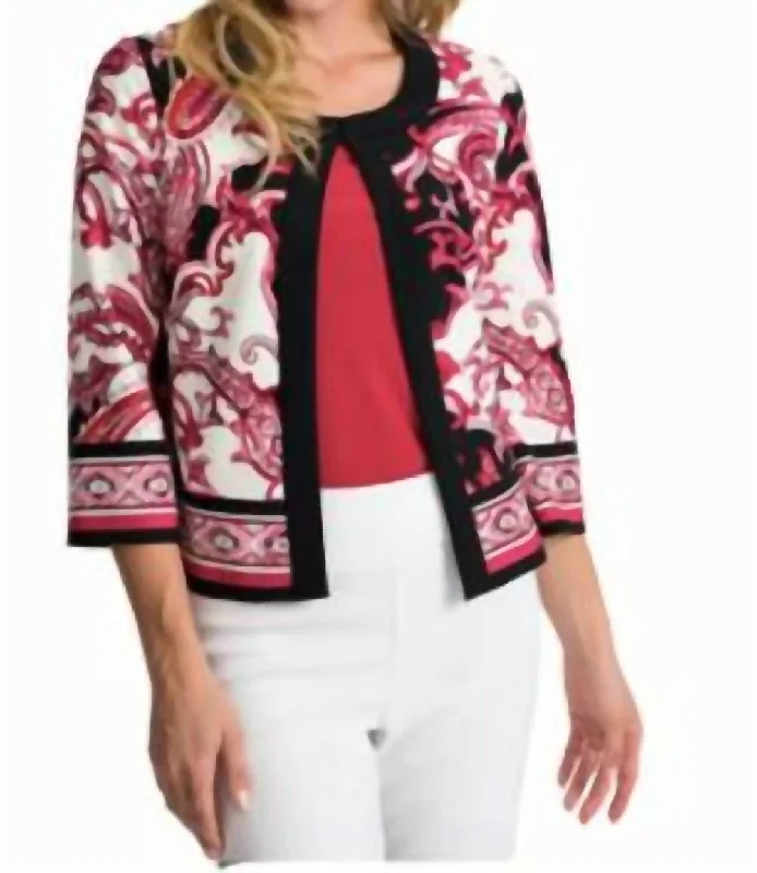 Cute Design Ribkoff Jacket In Vanilla - Multi