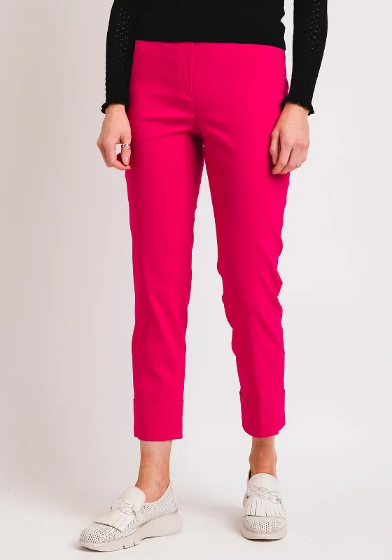 Fashion Selection Robell Bella 09 Turn Up Cropped Trousers, Raspberry Pink