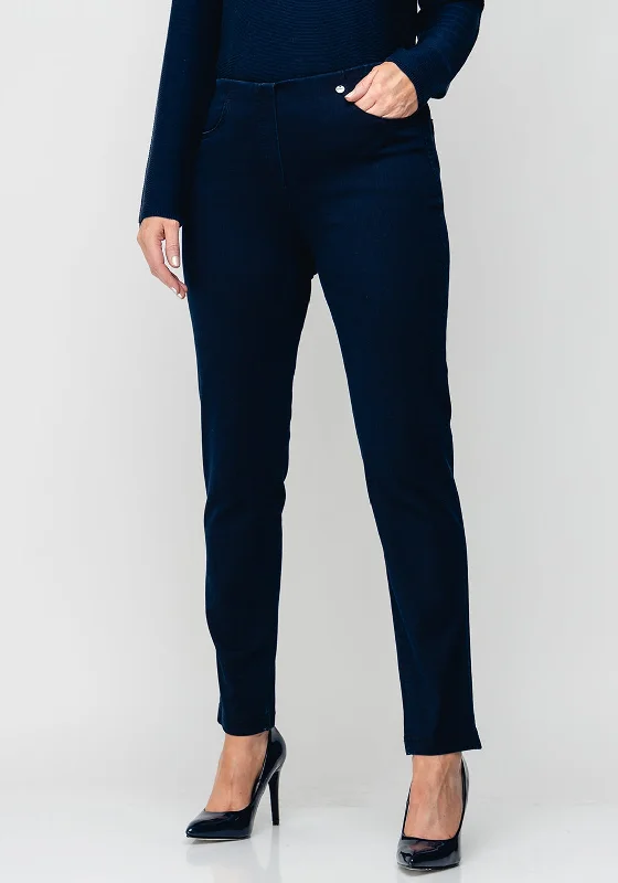 Fashion Selection Robell Bella Slim Stretch Denim Jeggings, Navy
