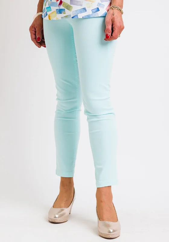 Comfortable And Cold-proof Robell Elena 09 Skinny Crop Jeans, Pale Blue